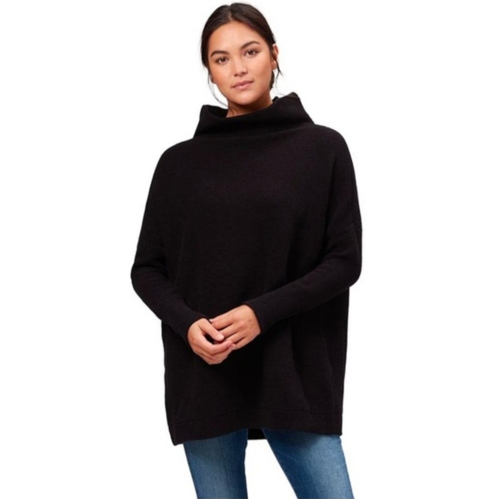 Free People Ottoman Slouchy Cowl Neck Sweater Cotton Blend Size Medium